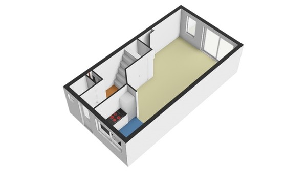 Floorplan - Beethovenlaan 48, 3335 BA Zwijndrecht